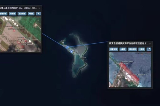 Mỹ tăng cường lực lượng quân sự tại căn cứ Diego Garcia hướng tới Iran
