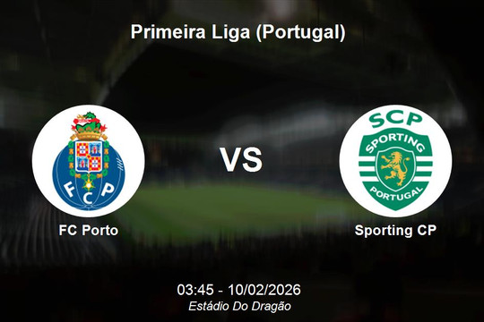 Nhận định FC Porto vs Sporting CP - Đại chiến ngôi đầu Primeira Liga