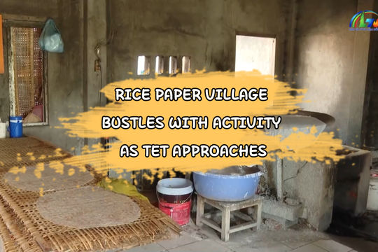 Rice Paper Village Bustles with Activity as Tet Approaches