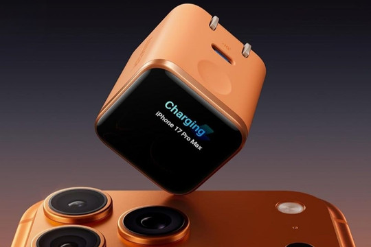 Anker Nano 45W ra mắt bản màu cam: Tích hợp màn hình thông minh, hỗ trợ iPhone 17 Pro