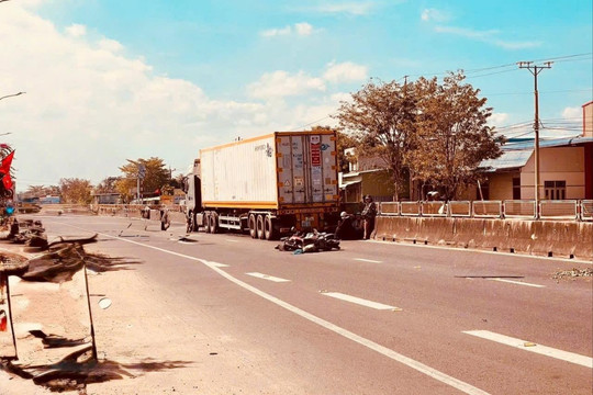 Tai nạn giao thông trên QL1A khiến một người tử vong