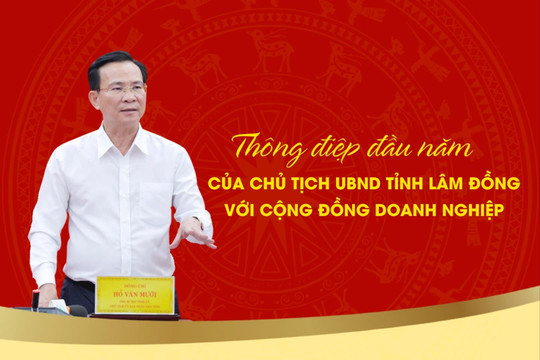 Thông điệp đầu năm của Chủ tịch UBND tỉnh Lâm Đồng với cộng đồng doanh nghiệp