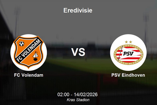 Nhận định FC Volendam vs PSV Eindhoven - Sức mạnh áp đảo từ ngôi đầu Eredivisie