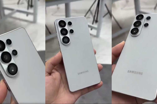 Cận cảnh Galaxy S26 Ultra phiên bản màu trắng qua hình ảnh mô hình thực tế rò rỉ