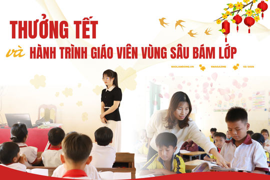 Thưởng Tết và hành trình bám lớp của giáo viên vùng sâu