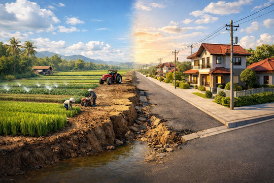 Chuyển đất nông nghiệp sang đất ở từ năm 2026: Giảm phí và cơ hội hoàn tiền