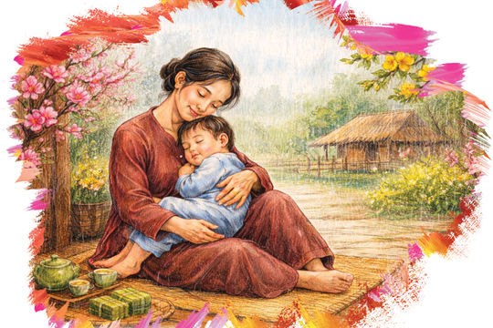 Mưa xuân - về bên mẹ