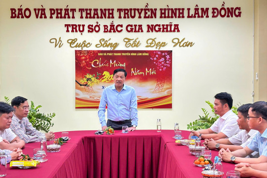 Phó Chủ tịch Thường trực UBND tỉnh Lâm Đồng Lê Trọng Yên chúc Tết một số cơ quan, đơn vị
