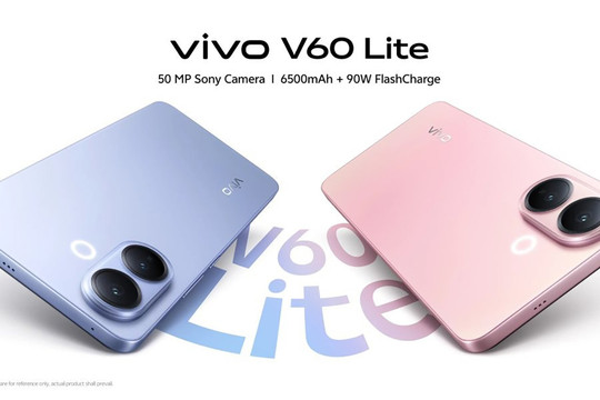 vivo V60 Lite ra mắt: Smartphone đầu tiên dùng Snapdragon 6s 4G Gen 2, pin 6,500 mAh