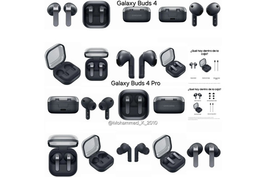 Rò rỉ hình ảnh Galaxy Buds 4 Pro: Thay đổi thiết kế nhưng thiếu vắng tính năng tìm kiếm