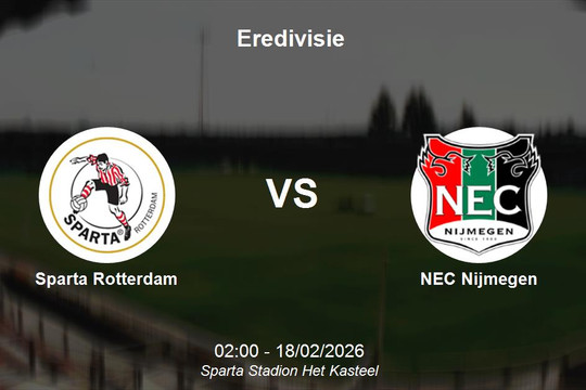 Nhận định Sparta Rotterdam vs NEC Nijmegen - Eredivisie
