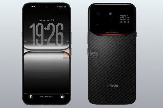 Infinix Note 60 Ultra lộ diện: Thiết kế màn hình phụ và viên pin 7,000mAh