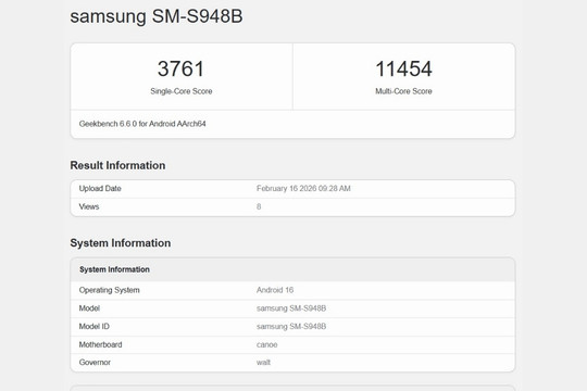 Galaxy S26 Ultra lộ điểm benchmark: Áp đảo iPhone 17 Pro Max về hiệu năng đa nhân