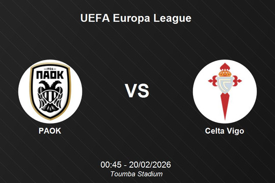 Nhận định PAOK vs Celta Vigo - UEFA Europa League: Cuộc đối đầu cân sức tại Toumba