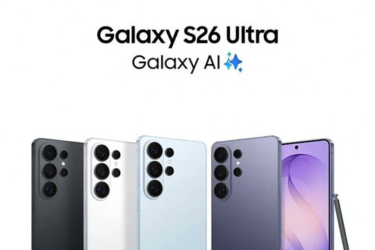 Lộ diện poster Galaxy S26 Ultra: Xác nhận 4 màu sắc mới và cấu hình camera ấn tượng