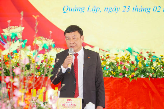 Phó Bí thư Tỉnh ủy Lâm Đồng Bùi Thắng thăm, động viên xã Quảng Lập đầu Xuân 2026