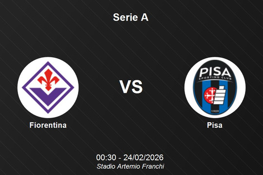 Nhận định Fiorentina vs Pisa - Serie A: Trận "chung kết ngược" tại Artemio Franchi