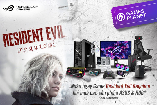 Nhận code Resident Evil Requiem trị giá 1,45 triệu khi mua linh kiện Asus và ROG