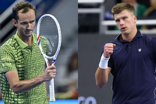Tứ kết Dubai Tennis Championships 2026: Medvedev thị uy, sao trẻ Mensik tạo dấu ấn