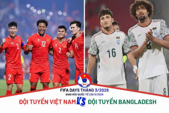 Việt Nam đấu Bangladesh vào ngày 26/3: Bước chạy đà quan trọng cho đại chiến Malaysia