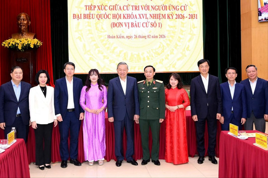 Tổng Bí thư Tô Lâm dự Hội nghị tiếp xúc giữa cử tri với người ứng cử đại biểu Quốc hội khóa XVI