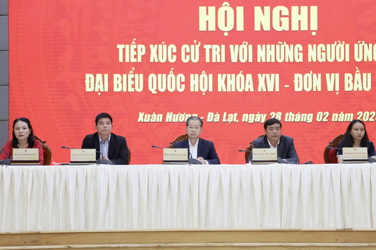 Ứng cử viên ĐBQH khóa XVI tại Lâm Đồng tiếp xúc cử tri khu vực Đà Lạt