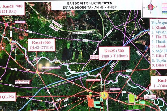 Tây Ninh phê duyệt dự án đường Tân An - Bình Hiệp hơn 9.300 tỷ đồng