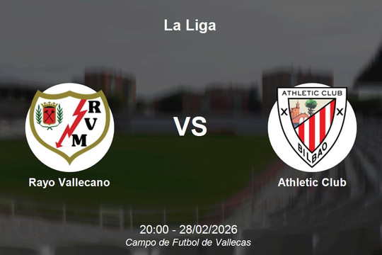 Nhận định Rayo Vallecano vs Athletic Club - Cơ hội bám đuổi top đầu La Liga