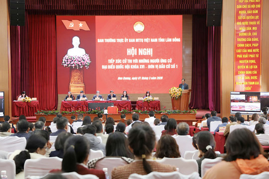 Ứng cử viên ĐBQH khóa XVI tiếp xúc cử tri khu vực Đơn Dương