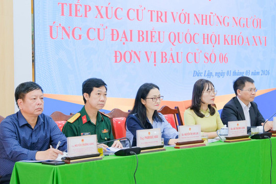 Ứng cử viên ĐBQH tại đơn vị bầu cử số 6 tiếp xúc cử tri các xã vùng xa Lâm Đồng