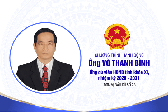 Chương trình hành động của ông Võ Thanh Bình, ứng cử viên HĐND tỉnh Lâm Đồng khóa XI, nhiệm kỳ 2026 - 2031
