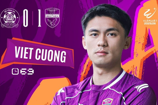 Becamex TP.HCM đánh bại CA TP.HCM 1-0 nhờ công nghệ VAR và thủ thành Minh Toàn