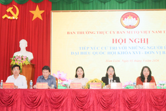 Ứng cử viên ĐBQH Lâm Đồng tiếp xúc cử tri đơn vị bầu cử số 4