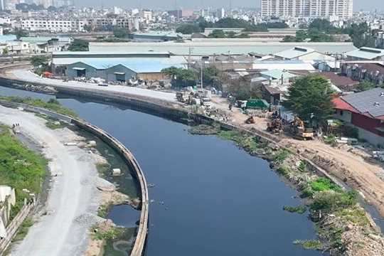 Kênh Tham Lương - Bến Cát - Rạch Nước Lên: Điều chỉnh tiến độ hoàn thành toàn tuyến sang năm 2026