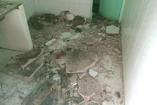 Sập sàn gác lửng tại phường Tiến Thành, 2 mẹ con bị thương nặng