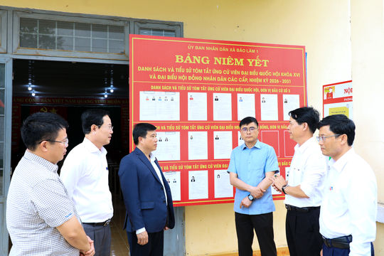 Lam Dong Provincial Party Secretary Inspects Election Preparations in Bao Lam 1 Commune