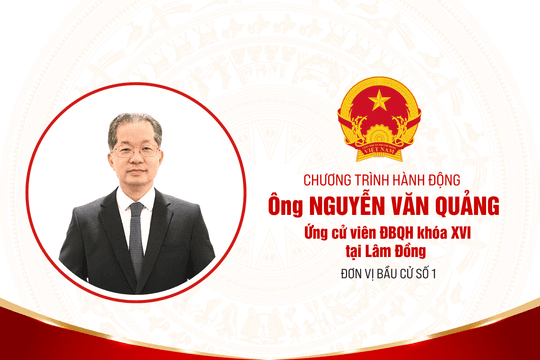 Chương trình hành động của ông Nguyễn Văn Quảng, ứng cử viên ĐBQH khóa XVI tại Lâm Đồng