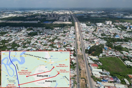 Tuyến đường 25C kết nối sân bay Long Thành: Gỡ nút thắt mặt bằng trong tháng 3/2026