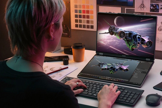 Lenovo Yoga Book Pro 3D: Laptop màn hình kép đột phá với camera 50MP nhận diện cử chỉ