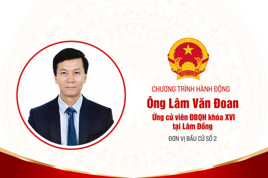 Chương trình hành động của ông Lâm Văn Đoan, ứng cử viên ĐBQH khóa XVI tại Lâm Đồng