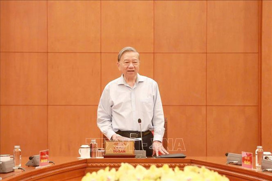 Tổng Bí thư Tô Lâm làm việc với Văn phòng Trung ương Đảng