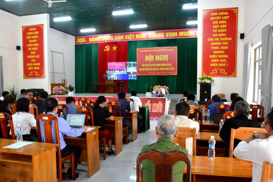 Lan tỏa không khí ngày hội bầu cử ở xã vùng sâu Quảng Hòa