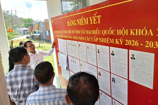 Phó Bí thư Thường trực Tỉnh ủy Lâm Đồng Đặng Hồng Sỹ kiểm tra công tác chuẩn bị bầu cử tại Hàm Thuận Nam và Tân Thành