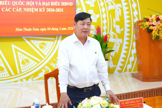 HĐND tỉnh Lâm Đồng giám sát công tác bầu cử tại xã Hàm Thuận Nam