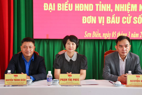 Cử tri xã Sơn Điền mong muốn được quan tâm đầu tư hạ tầng, nâng cao đời sống