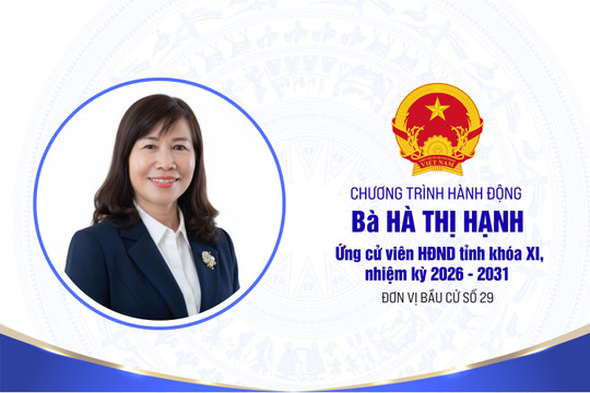 Chương trình hành động của bà Hà Thị Hạnh, ứng cử viên HĐND tỉnh Lâm Đồng khóa XI, nhiệm kỳ 2026 - 2031
