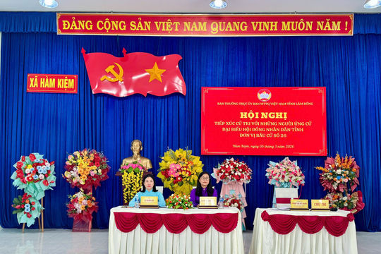 Ứng cử viên đại biểu HĐND tỉnh Lâm Đồng lắng nghe tâm tư của cử tri Hàm Kiệm