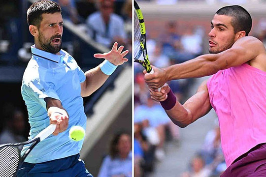 Carlos Alcaraz choáng ngợp trước kỷ lục 41 trận thắng của Novak Djokovic