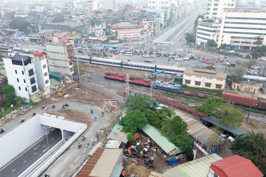 Hầm chui Vành đai 2,5 nút giao Giải Phóng: Hoàn thiện toàn bộ hạ tầng trong tháng 3
