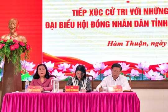 Ứng cử đại biểu HĐND tỉnh Lâm Đồng: Tiếp xúc, gặp gỡ cử tri xã Hàm Thuận